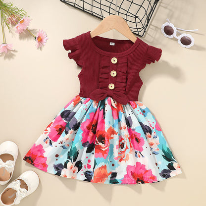 Toddler Kids Baby Girls Clothes Summer Girls Frok