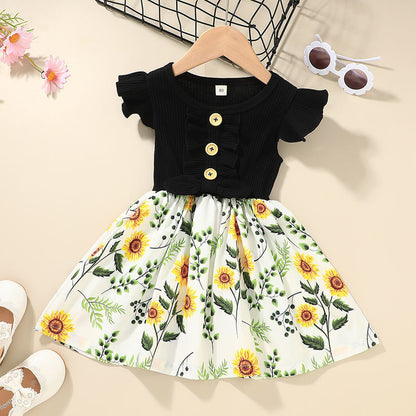 Toddler Kids Baby Girls Clothes Summer Girls Frok