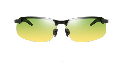 Polarising color-changing sunglasses