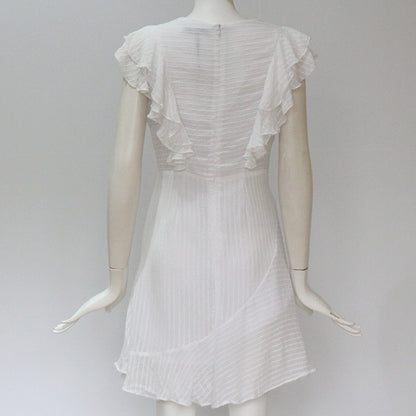 Chiffon sleeveless round neck dress