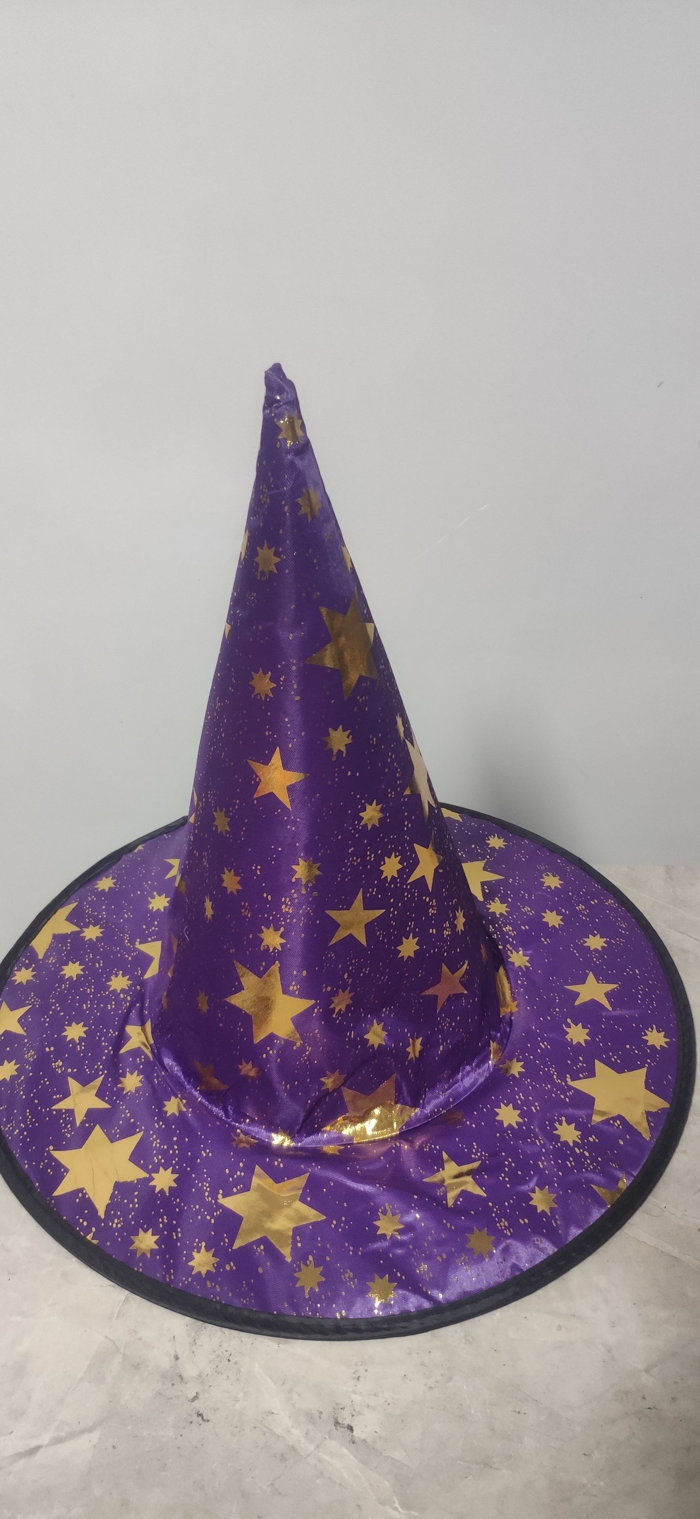 Witch Hat Halloween Black Polyester Ball Up Costume Party