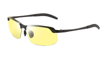 Polarising color-changing sunglasses