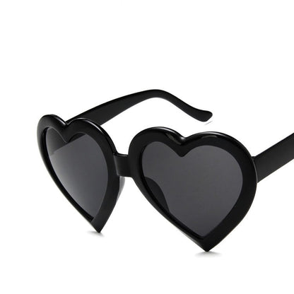 Heart-shaped Sunglasses Colorful Sunglasses Peach Heart Sunglasses