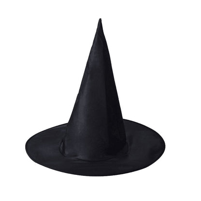Witch Hat Halloween Black Polyester Ball Up Costume Party