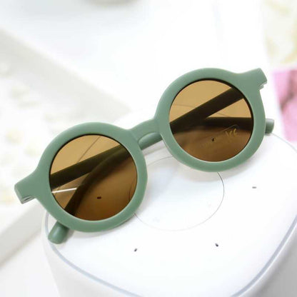 Children's Sunglasses Baby 1-5 Years Old Retro Korean Version Cute Sunscreen
