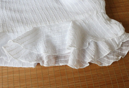 Chiffon sleeveless round neck dress