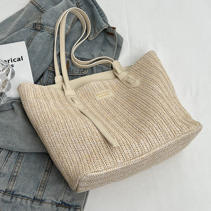 Summer Vacation Beach Woven Handheld Shoulder Bag