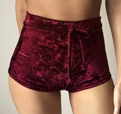 Women Jasmin Lingerie Velvet Shorts Outdoor Summer wear