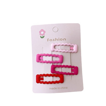 Sweet Rose Hollow Heart Five-star Barrettes