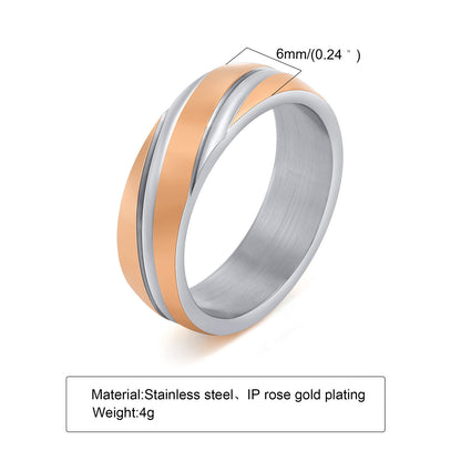 Stainless Steel Simple Style Men's Ring