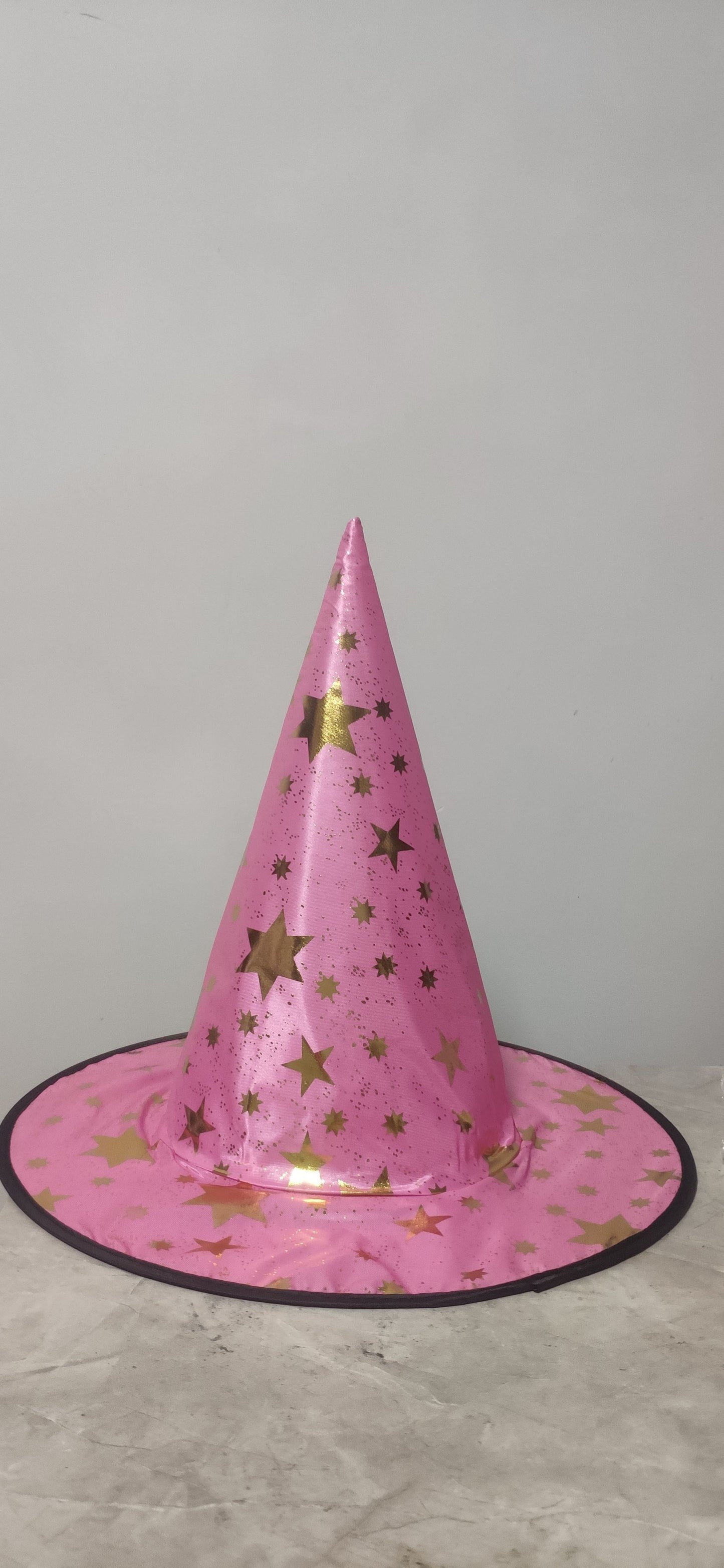 Witch Hat Halloween Black Polyester Ball Up Costume Party
