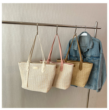 Summer Vacation Beach Woven Handheld Shoulder Bag