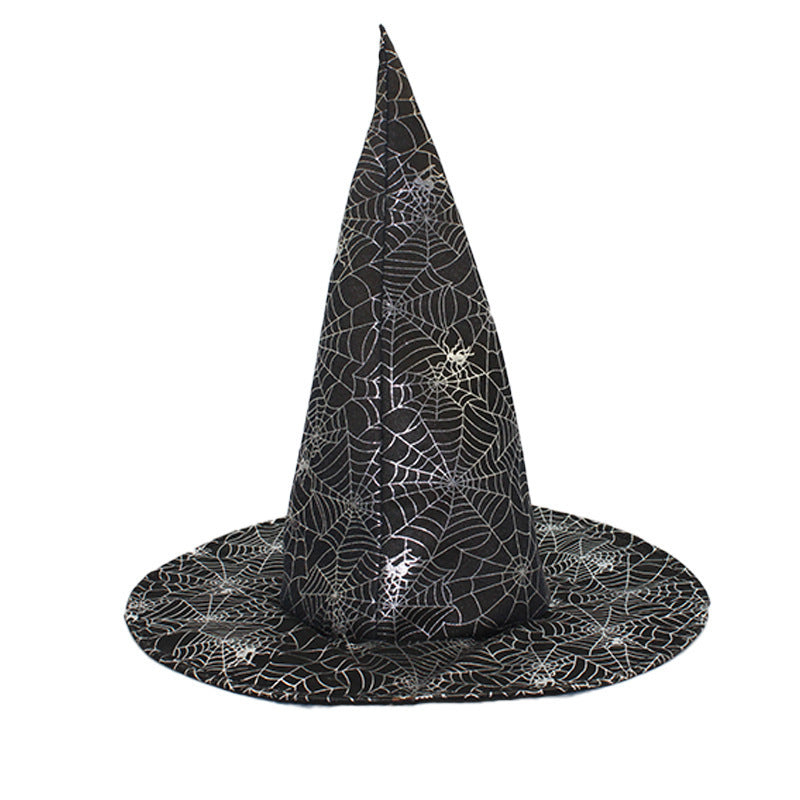 Witch Hat Halloween Black Polyester Ball Up Costume Party